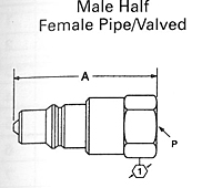 FD35 SERIES MALE HALF FEMALE